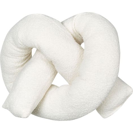 Throw Cushion GLADIOLUS Boucle 172 x 14 cm Off-White Solid (1/5)