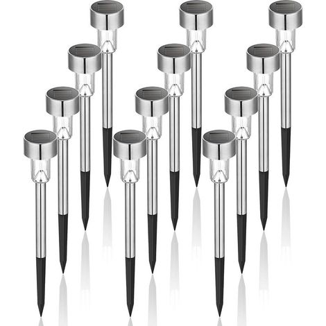 extérieur de lumières solaires de a mené le paquet léger de paysage/voie allume l'acier inoxydable-12 (1/5)