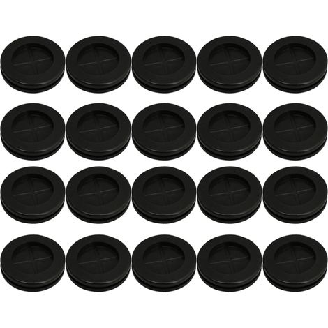 20 pièces 30mm Rond Double Face Fermé Fil En Caoutchouc Oeillets Joints (1/3)