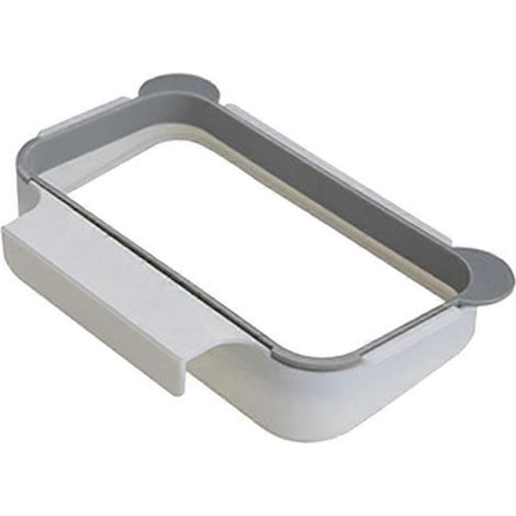 Support de sac poubelle suspendu à suspendre au-dessus du tiroir, porte-sacs poubelle pour la cuisine (gris)-1PCS-Grey (1/3)
