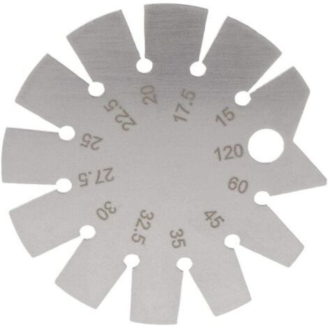 Stainless steel angle protractor with measuring range of 15° to 120° (1/5)