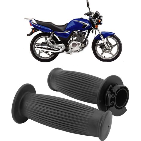 Ein Paar 22-mm-Motorradlenker (Referenz: S009) in Schwarz. (1/5)
