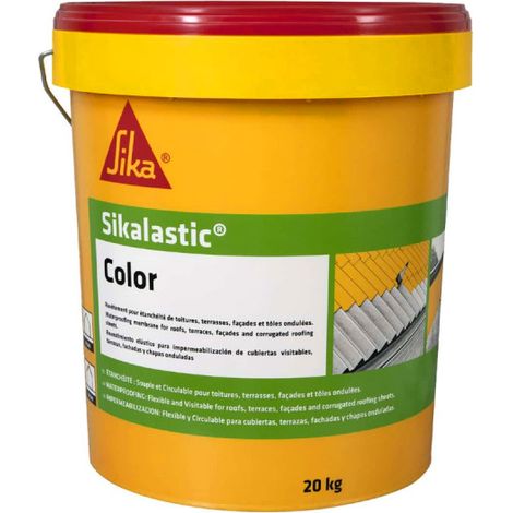 Rivestimento flessibile per tetto flessibile SIKA SikaLastic Color - bianco - 20kg (1/4)