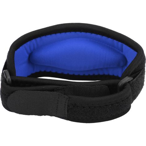 Brace ajustable pour tennis elbow, coussinets élastiques de sécurité sportive, soulagement de la douleur au basketball (Bleu foncé) (1/5)