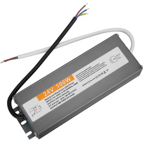 Alimentation ultra-mince et étanche de 100 W, transformateur, pilote LED AC110‑250DC24V (1/5)