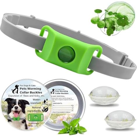Collier Antiparasitaire Chien & Collier Anti Puces pour Chien Naturel (1/5)