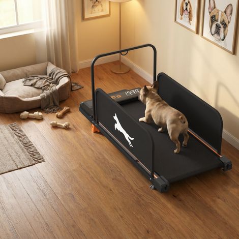 Cinta de correr para perros 2 en 1, 2,5 HP, bajo ruido, negra DESVIAE
