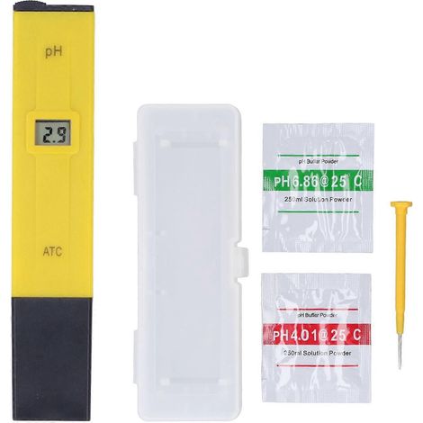 Stylo testeur de pH avec sonde résistante à la corrosion pour une mesure précise, analyseur de pH portable (0,00 à 14,00 pH).