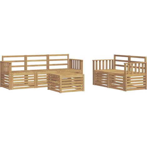 Juegos de sofás Madera de Acacia Sólida vidaXL