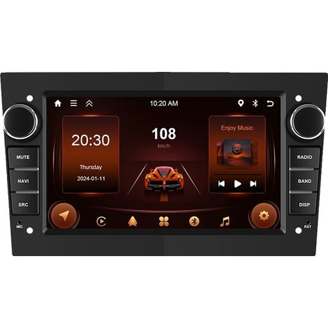 Auto-Multimedia-Player, Navigationssystem, Smartphone-Kompatibilität, kompatibel mit Opel Astra Antara Vectra Corsa Zafira, 2 64G BK (1/2)