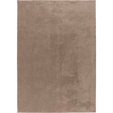 RELAX Tapis en tissu doux taupe - 120x160 cm (1/5)