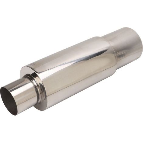 Résonateur de silencieux d'échappement en acier inoxydable 2.5in Inlet 3.5in Outlet Tail Pipe Universal pour voiture pièce de rechange pour voiture (1/4)