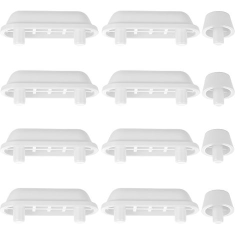 12 Pièces - Amortisseur Siège WC - Pare-chocs Couvercle - Réduction Bruis et Stabilisation pour Toilettes en Bois ou Plastique - Transparent - 2,5x1,5cm (1/5)