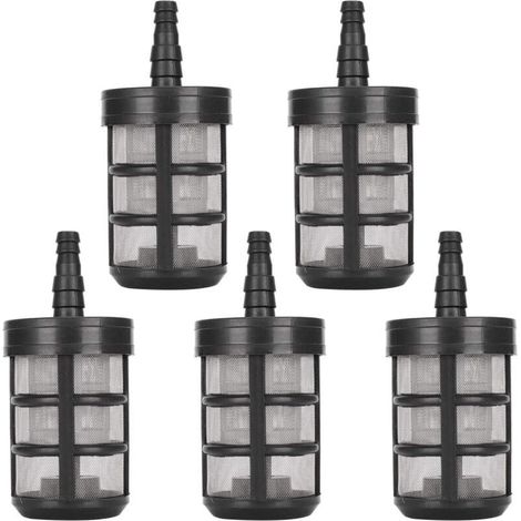 5 PCS Filtre de Tuyau d'arrosage DBAILY Acier Inoxydable Pompe D'aspiration D'eau Filtre Cryptage à Double Couche pour Tuyau D'ad (1/4)