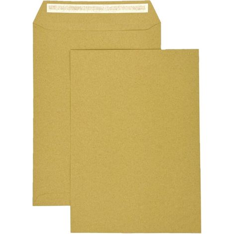 CCYKXAA Braun – Packung mit 50 Versandtaschen – 229 x 324 mm – 90 g – Fensterlos – Gerade Klappe – Klebeverschluss – Gr (1/4)