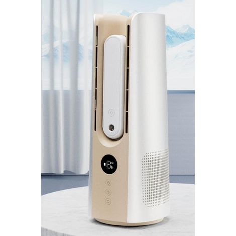 Ventilateur sans Pales avec Minuterie Et Fonction Brumisation, 9 Vitesses Et Oscillation Automatique, pour La Maison Et Le Bureau, Fonctionnement Silencieux (1/5)
