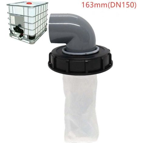 Enowelir Couvercle de Réservoir IBC avec Filtre en Nylon Lavable 163mm Noir pour Réservoir d'Eau de Pluie 1000 Litres (1/5)