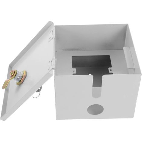 Boîtier de protection verrouillable pour prise électrique extérieure  étanche, en acier inoxydable, protection antivol pour prises