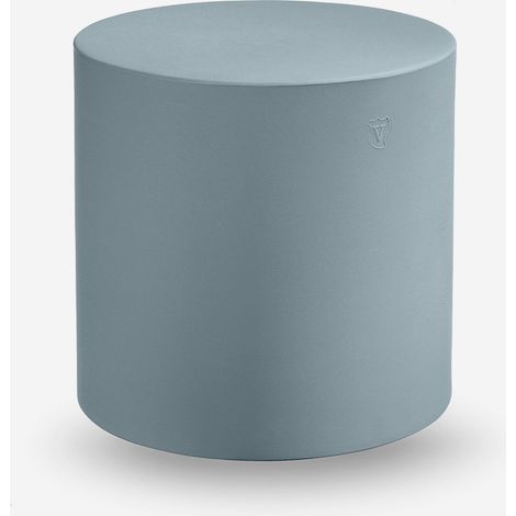 Design-Zylinderpouf aus Polyethylen für drinnen & draußen Blok - Hellblau