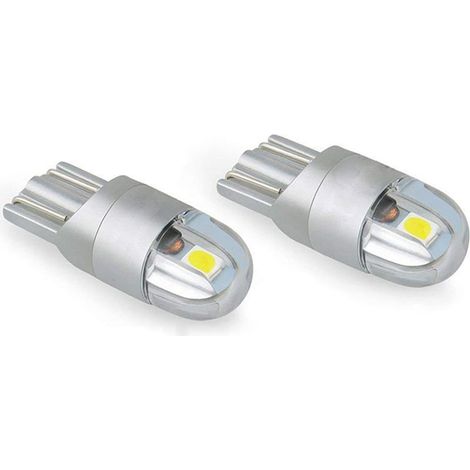 T10 Led Feu de Position Veilleuses, 12v 6000K Blanc Led Clignotant Pour Ampoule Plaque Feux de Gabarit Voiture Moto (1/5)