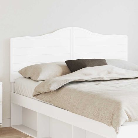 vidaXL Tête de lit Blanc Bois d'ingénierie (1/5)