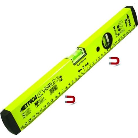 Niveau MEGALEVEL Invisible METRICA - 200 cm, Nivellement Magnétique Pro (1/4)