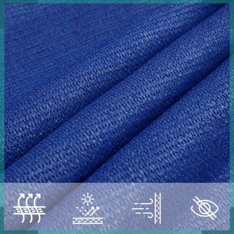 311543 Voile d'ombrage 160 g/m² Bleu 3/4x2 m PEHD (1/5)
