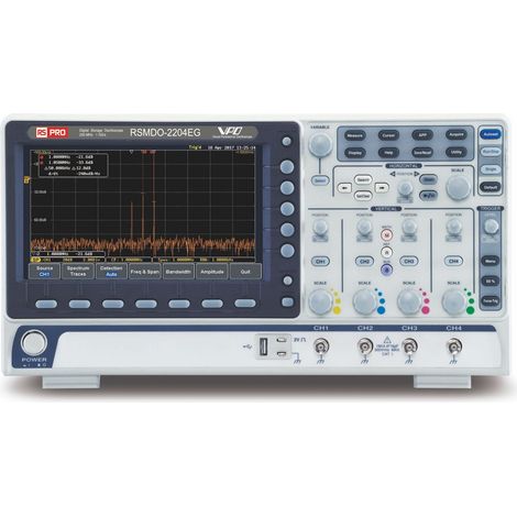 Oscilloscope De table RS PRO, 4 voies, 200MHz ( Prix pour 1 )