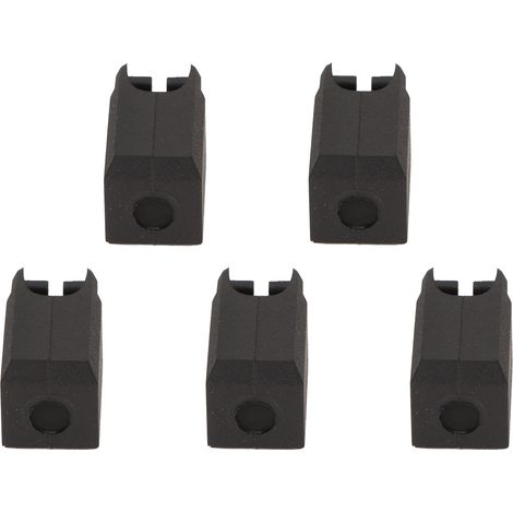 5 Pièces Cache Hotend en Silicone Noir Anti-Adhésif pour Bambu Lab X1 Carbon P1P, Protection Thermique pour Bloc Chauffant
