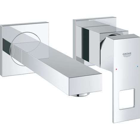 Miscelatore a Parete GROHE per Lavabo - Risparmio Idrico - con Areatore AquaGuide (1/2)