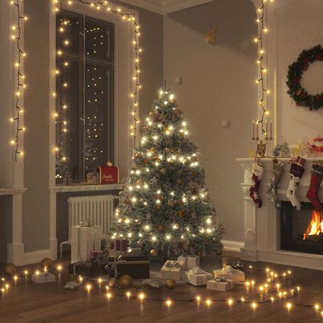 Guirlande Lumineuse LED 200 m 2000 LED Intérieur et Extérieur IP44 Noël Blanc Chaud - PANGIVO (1/5)