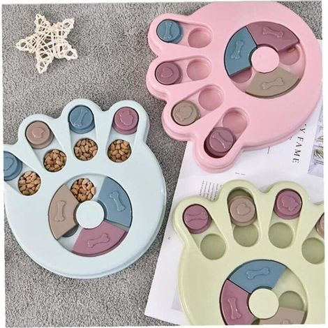 Dispenser di cibo per cani resistente e interattivo, gioco rompicapo, accessorio per cani (blu, artigli) (1/4)