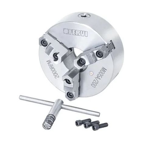 Fervi M005A/200 Mandrin de précision à 3 mors réversibles (1/3)