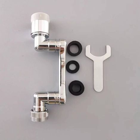 Universelle 1080° Rallonge de robinet rotative tout en cuivre,2 Modes de Sortie d'Eau Robinet de Cuisine Multifonction Filtre Anti-Projections Rallonge de Robinet Pivotant pour Lavabo de Salle de Bain (1/5)