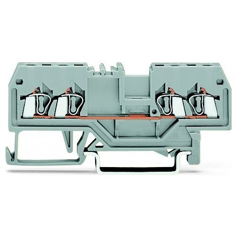 Connecteur de barre omnibus à 4 fils 1,5 mm² gris 279-831