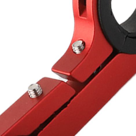 (Exklusiv in Südostasien) Gepäckträgerverlängerung, Halterung für Fahrradcomputer und Fahrradlicht, Fahrradzubehör und Taschenlampenhalter, Carbonfaser-Optik [Rot] Schlichter Rahmen – Carbonfaserrohr (1/5)