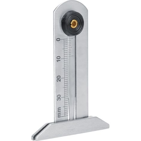 Jauge de profondeur de sculpture de pneu, pied à coulisse en acier inoxydable, outil de mesure 0-30 mm (1/5)