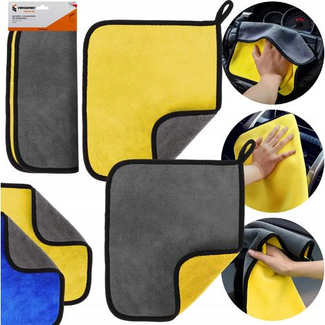 TOALLA DE MICROFIBRA ABSORBENTE PARA SECAR PINTURA DE COCHE 30 x 40 cm 2 unidades.