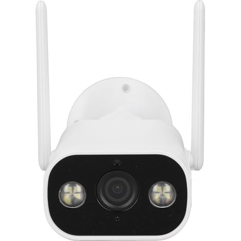 Caméra de surveillance extérieure connectée WiFi Full HD vision nocturne infrarouge alarme sonore détection mouvement 100-240V prise UE (1/5)