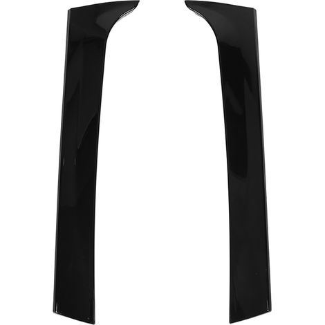 Paire de becquets latéraux de lunette arrière, ailerons canards, garnitures de séparation en ABS noir brillant, remplacement pour MK2 2017+ (1/5)