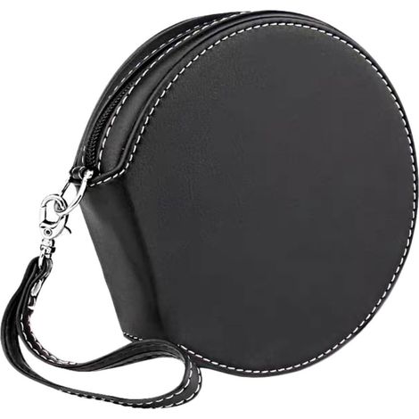 Organiseur de CD de voiture, pochette de rangement zippée noire portable pour DVD, rangement de disques audio à l'intérieur du véhicule (1/5)