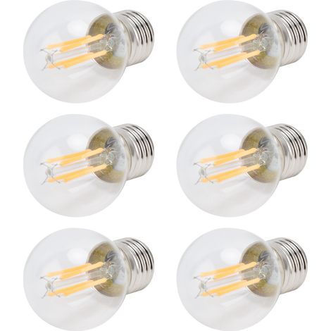 Ampoule LED à intensité variable, G45 E27, 4 W, lampe transparente, lumière blanche chaude, 110 V, pour l'éclairage domestique. (1/5)