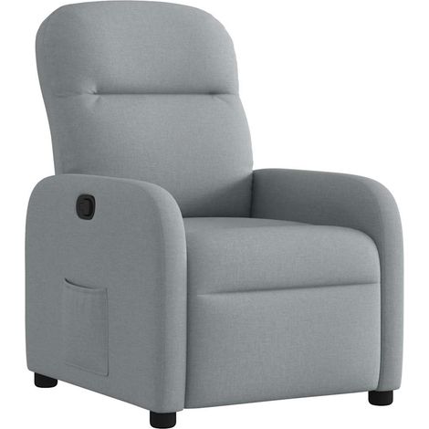 Maison Exclusive - Relaxsessel Hellgrau Stoff
