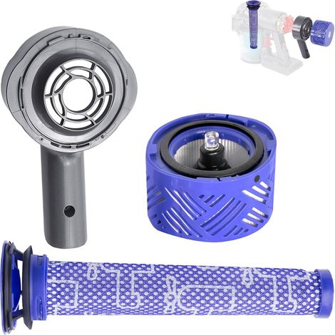 3-teiliges Set: Filter- und Motorabdeckung + Filter + Vorfilter für Dyson V6 DC58 DC59 DC61 DC62 DC74 Staubsauger (1/5)