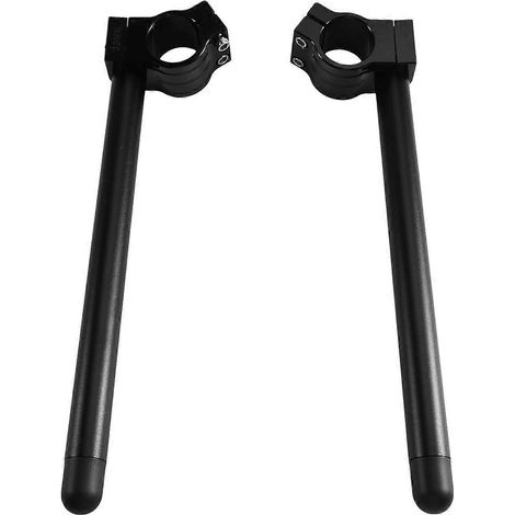 Guidons bracelets réglables de 35 mm pour moto de type café racer et sportive, noirs (1/5)