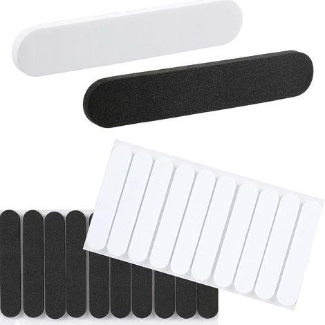 Irovami Lot de 30 chapeaux de cowboy à rembourrage réduit, bande de rembourrage autocollante pour casque de chantier Noir + Blanc (1/5)