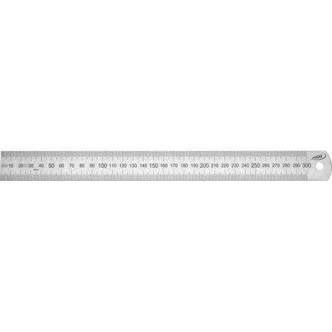 Stahlmaßstab L.1500mm rostfr.Stahl biegsam Teilung B=mm/1/2mm H.PREISSER (1/3)