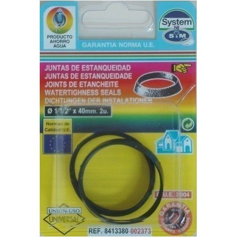 Junta fontan con 1"1/2x40 goma s&m 2 pz