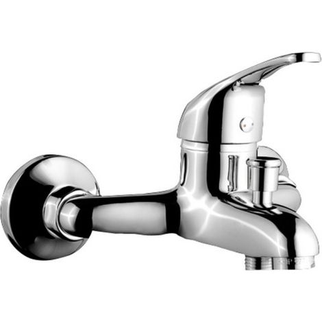 Mitigeur pour bain-douche AUGA chromé pose murale cartouche céramique Ø35 mm NF - THEWA AGA300