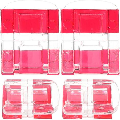Verrou de meuble auto-adhésif en acrylique, 4 pièces, sans (1/5)